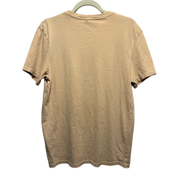 Lucky Brand Rolling Stones Invade America‎ Beige Graphic T-Shirt Size M - Picture 2 of 4